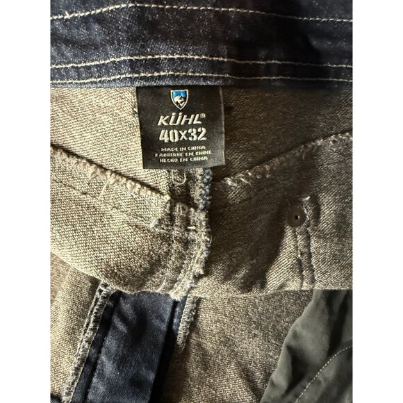Kuhl Jeans Blue Thermik Stretch Articulated Knee Mens 40x32 Work Wear 5143 - Picture 4 of 9